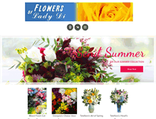 Tablet Screenshot of flowersbyladydi.ca